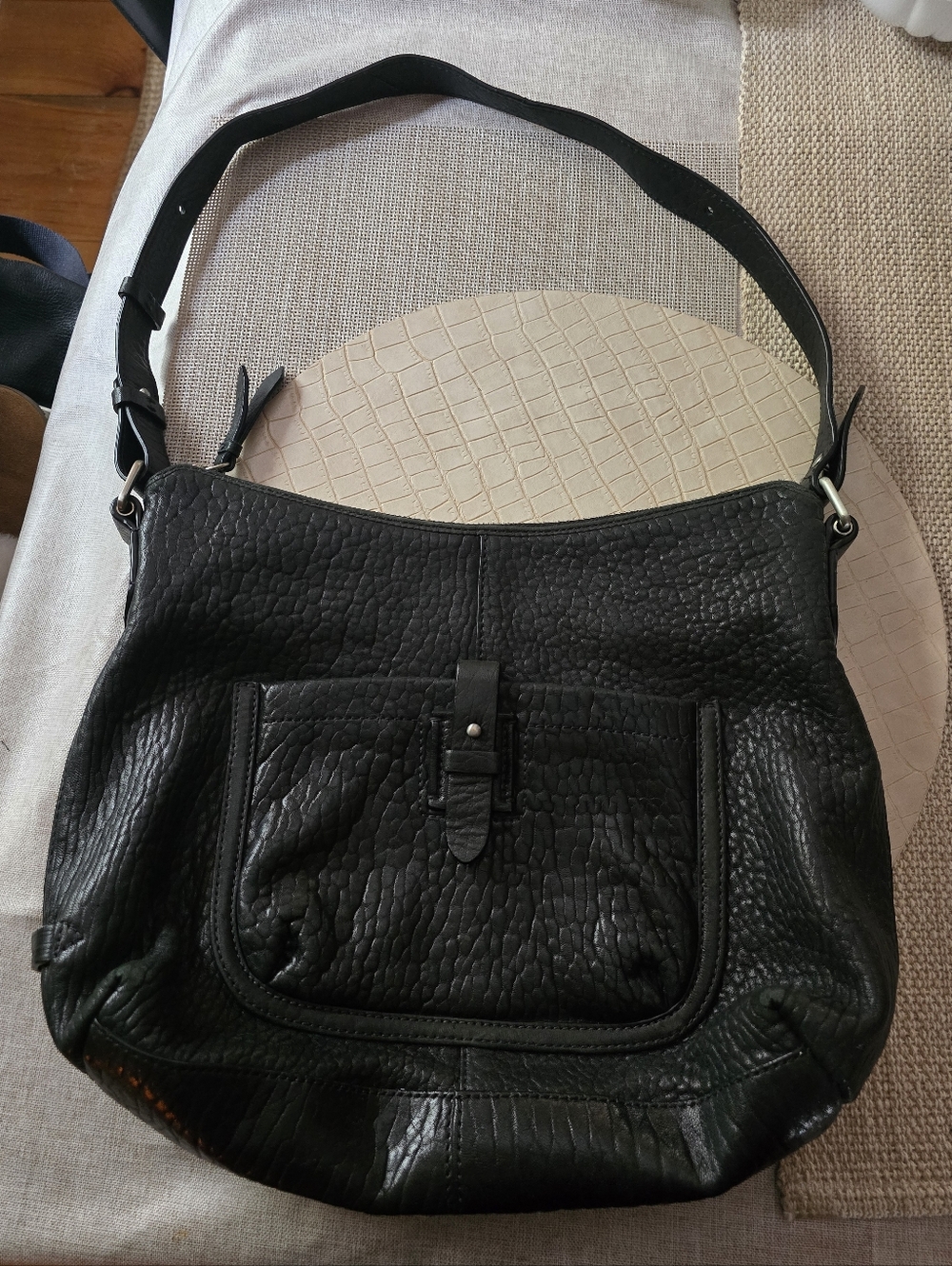 Cole Haan Classic Black Leather Shoulder Bag - Timeless Everyday Carry